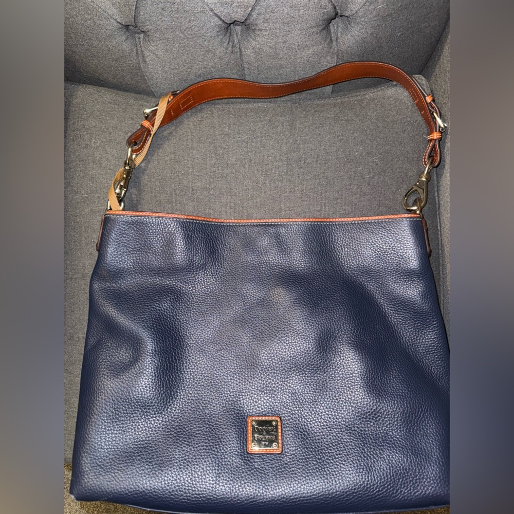 Dooney & Bourke Pebble Grain Navy Courtney Sac